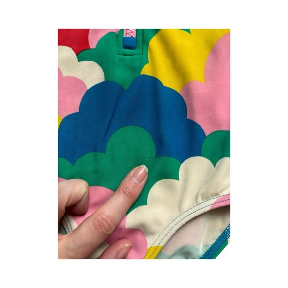 Boden Girls One-piece Long Sleeve Rashguard Suit - size 4-5 - Picture 4 of 5